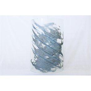 Glasskrmen i himmel og fjord farver