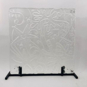 Klar Glasplade med havbunds relief